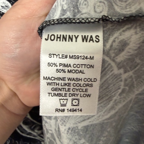 JOHNNY WAS Cotton/Modal THE TANK SLEEP DRESS in Mina Celestial Print Size Large - Picture 7 of 8